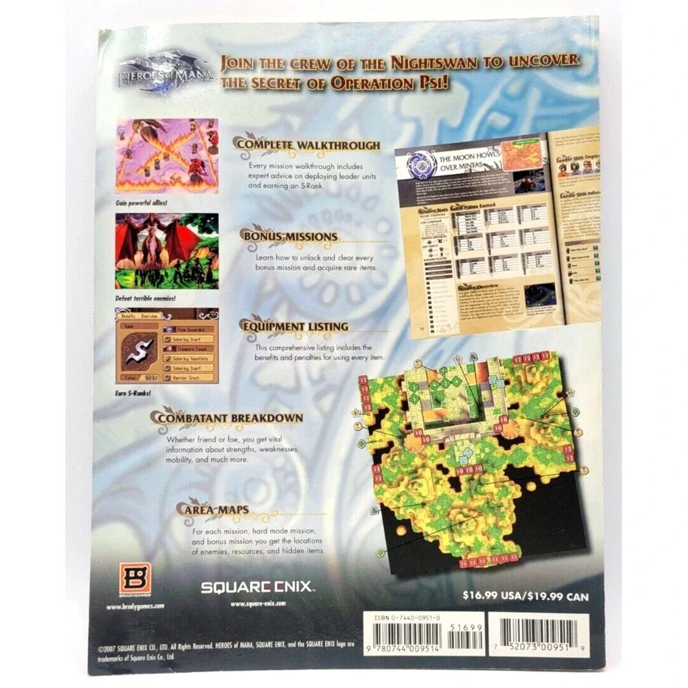 Heroes of Mana Nintendo DS Bradygames‎ Strategy Guide